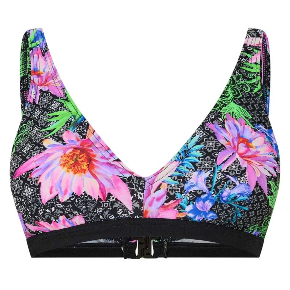 Zoggs Womens/Ladies Floral V Neck Bikini Top / Multicolored